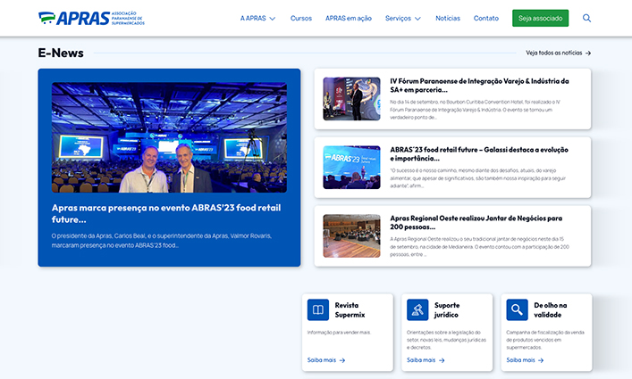 Apras lança novo site, mais moderno e repleto de conteúdo informativo sobre o varejo
