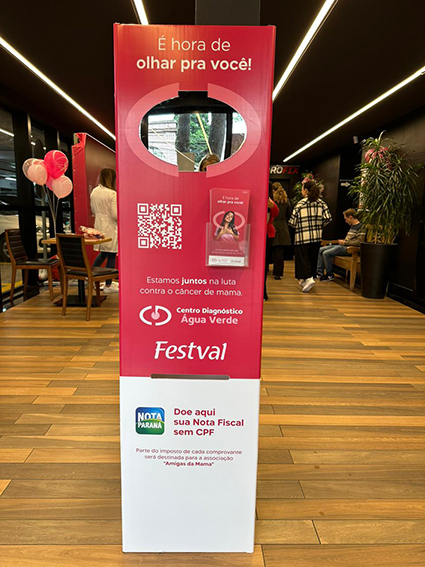 Unidades do Festval se transformam em pontos de conscientização sobre o câncer de mama | JValério