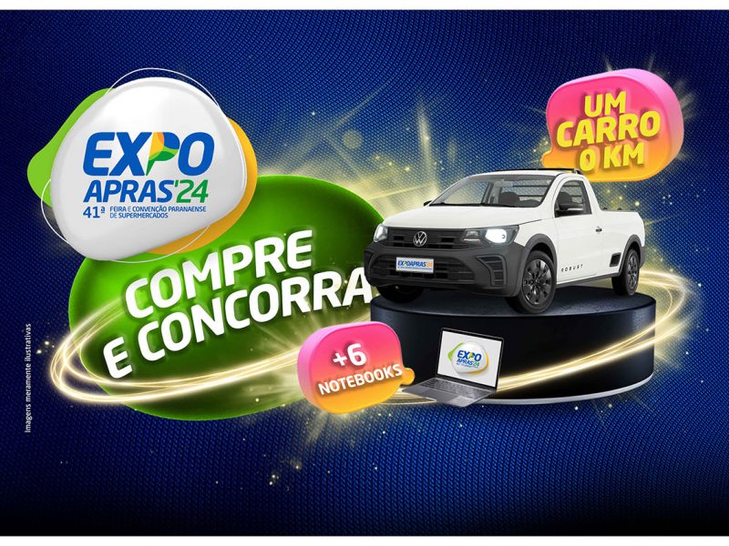 ExpoApras 2024 terá sorteio de carro na Promoção Compre e Concorra