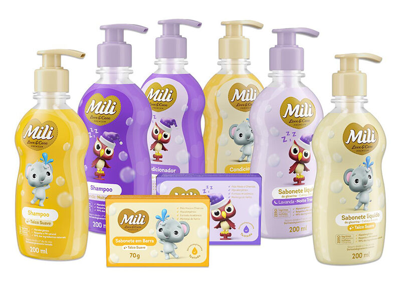 Mili lança produtos de higiene infantil para cuidados com bebês
